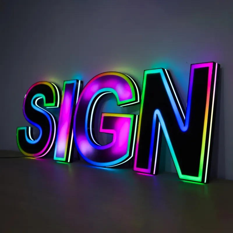 3D Smart RGB LED Letters