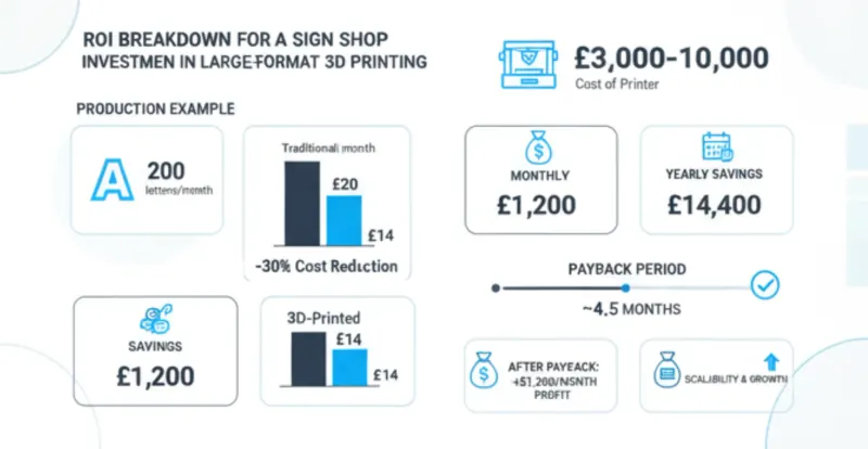ROI For 3D Channel Letter Printer
